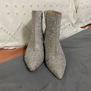 Betty Johnson Rhinestone Booties